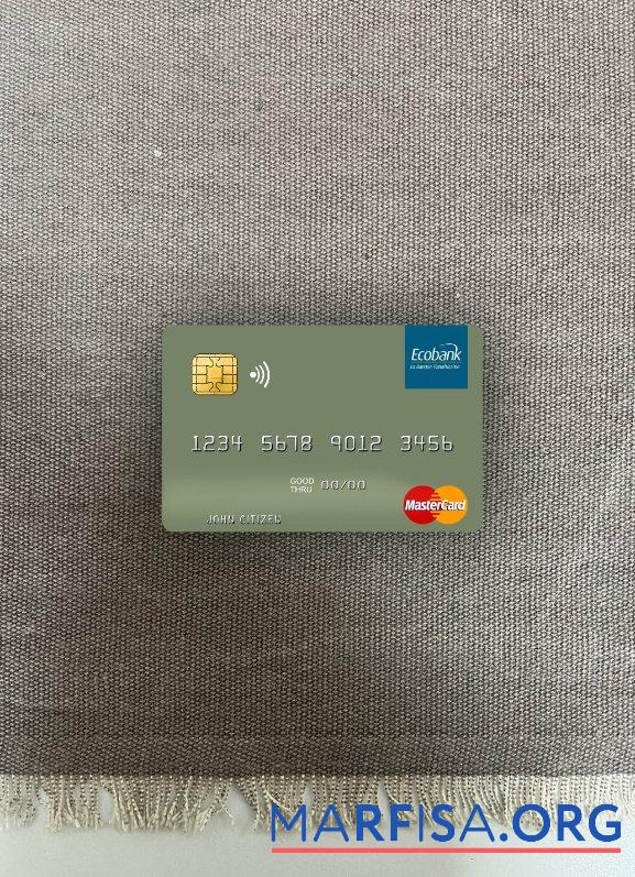 Blank Togo Ecobank mastercard photolook front sample
